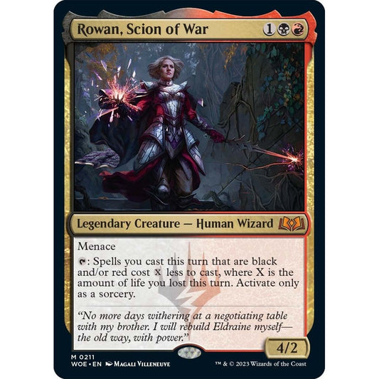 Image for Rowan, Scion of War (211) (WOE) - Magic: The Gathering