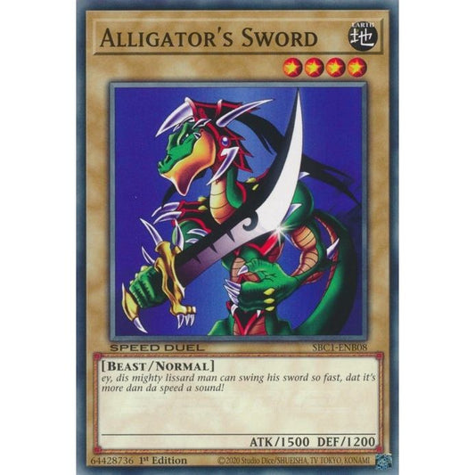 Image for Alligator's Sword (SBC1-ENB08) (SBC1) - YuGiOh