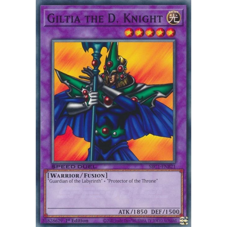 Image for Giltia the D. Knight (SBC1-ENB21) (SBC1) - YuGiOh