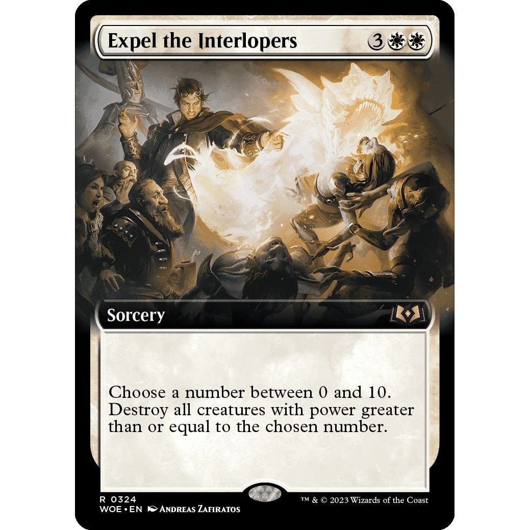 Image for Expel the Interlopers (Extended Art) (324) (WOE) - Magic: The Gathering