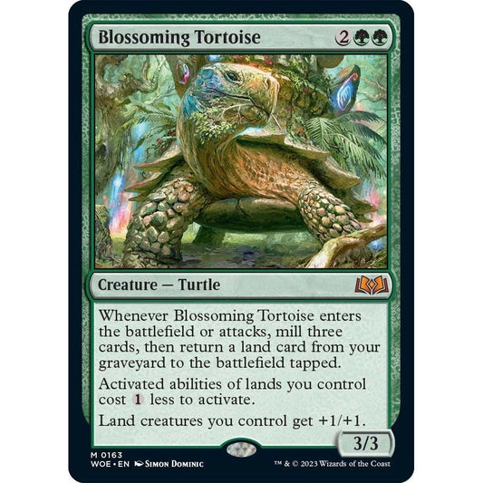 Image for Blossoming Tortoise (163) (WOE) - Magic: The Gathering