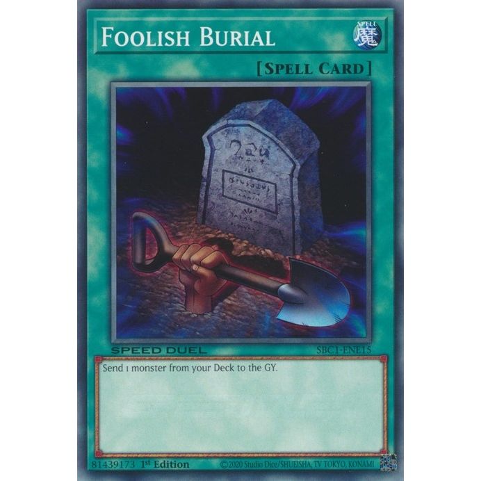 Image for Foolish Burial (SBC1-ENE15) (SBC1) - YuGiOh
