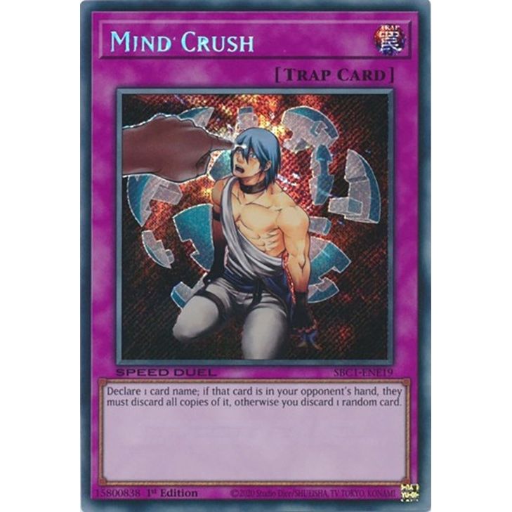 Image for Mind Crush (Secret Rare) (SBC1-ENE19) (SBC1) - YuGiOh