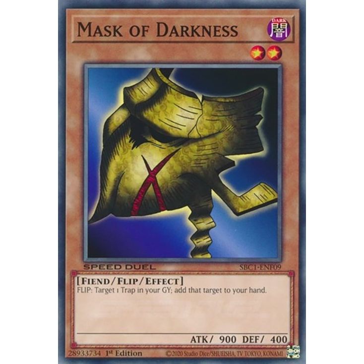 Image for Mask of Darkness (SBC1-ENF09) (SBC1) - YuGiOh