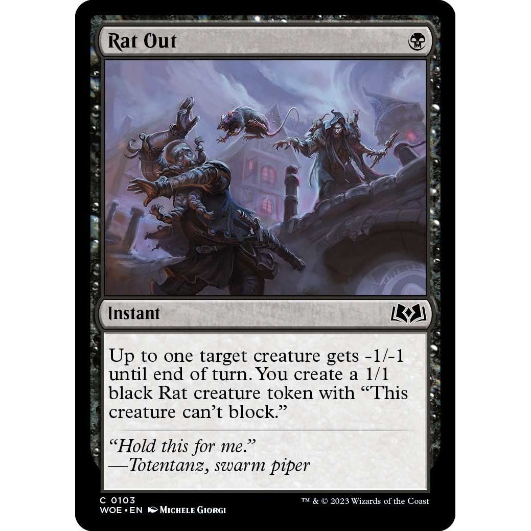 Image for Rat Out (103) (WOE) - Magic: The Gathering