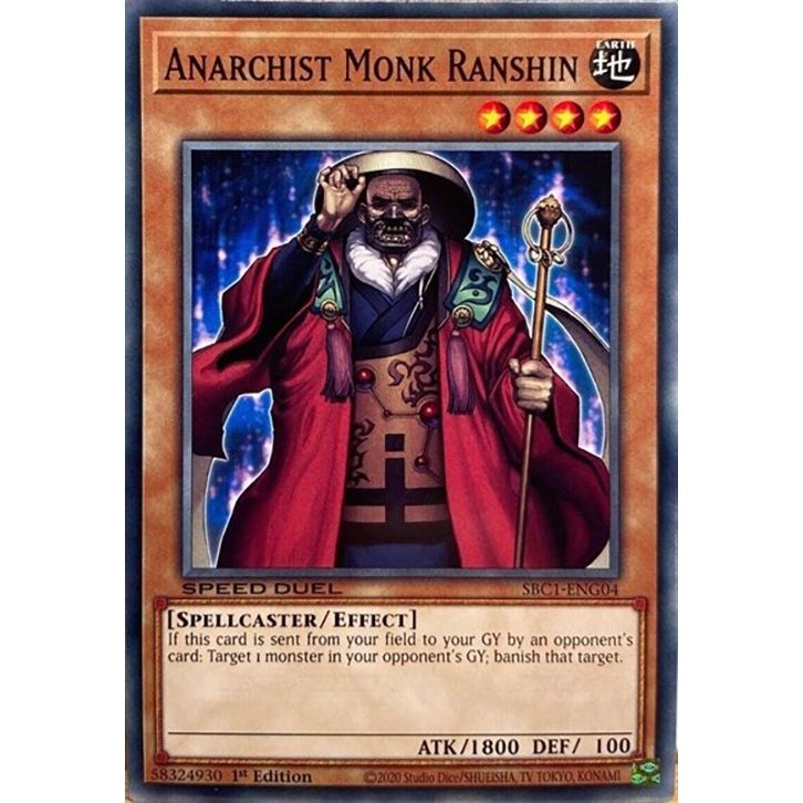 Image for Anarchist Monk Ranshin (SBC1-ENG04) (SBC1) - YuGiOh