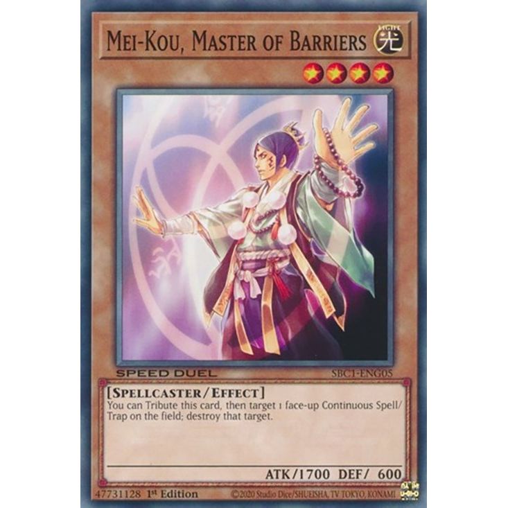 Image for Mei-Kou, Master of Barriers (SBC1-ENG05) (SBC1) - YuGiOh