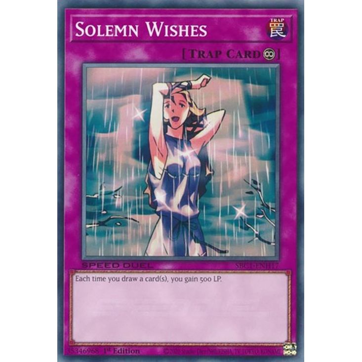 Image for Solemn Wishes (SBC1-ENH17) (SBC1) - YuGiOh