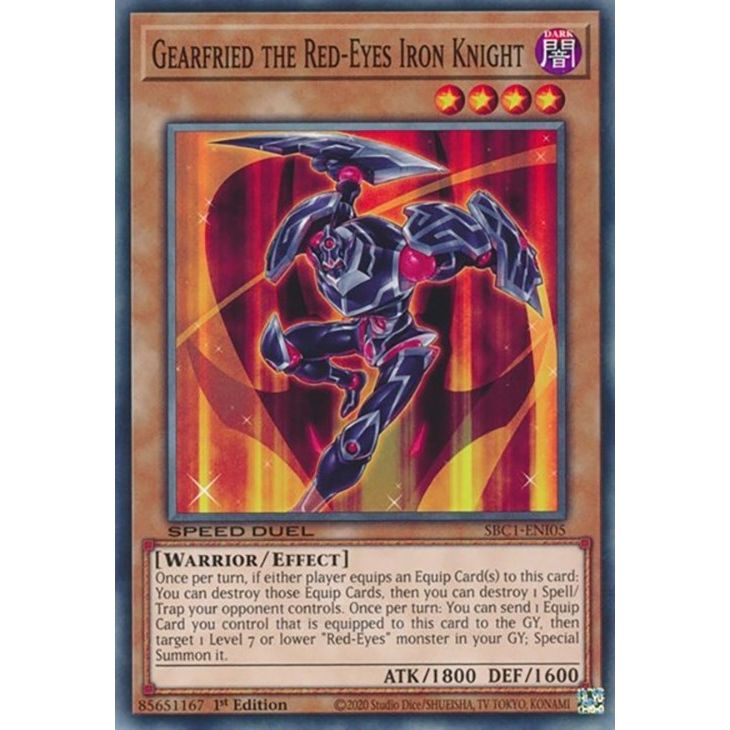 Image for Gearfried the Red-Eyes Iron Knight (SBC1-ENI05) (SBC1) - YuGiOh