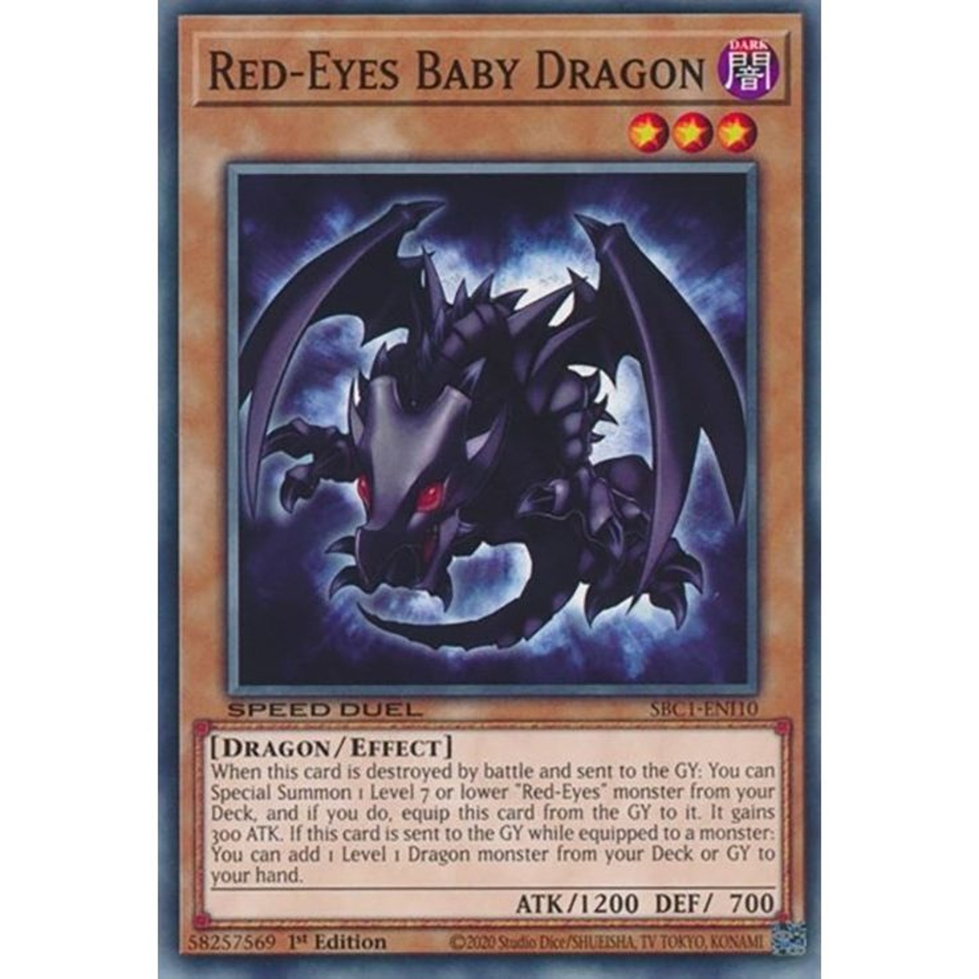 Image for Red-Eyes Baby Dragon (SBC1-ENI10) (SBC1) - YuGiOh