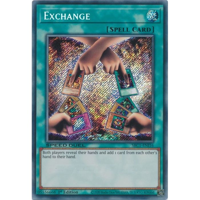 Image for Exchange (Secret Rare) (SBC1-ENI16) (SBC1) - YuGiOh