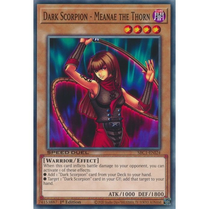 Image for Dark Scorpion - Meanae the Thorn (SBC1-ENI24) (SBC1) - YuGiOh