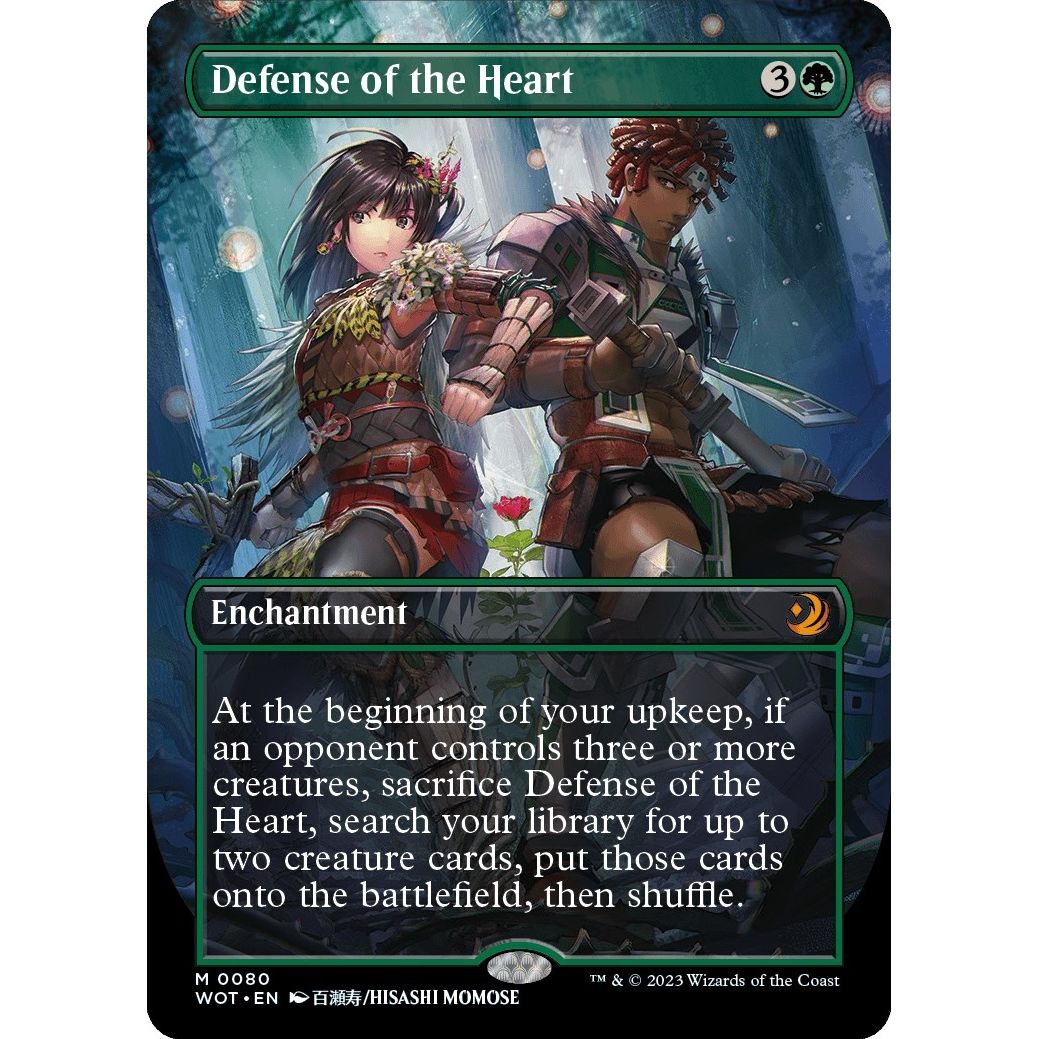 Image for Defense of the Heart (Anime Borderless) (80) (WOT) - Magic: The Gathering