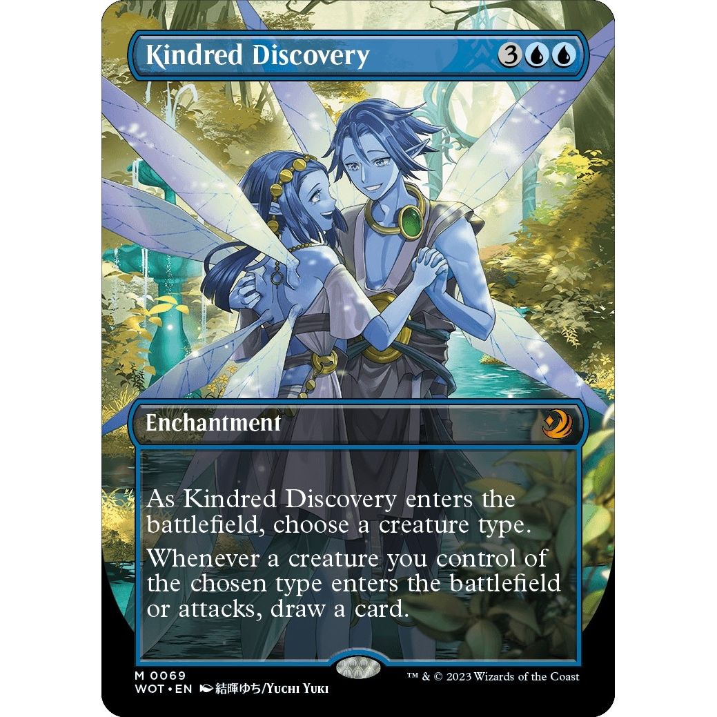Image for Kindred Discovery (Anime Borderless) (69) (WOT) - Magic: The Gathering