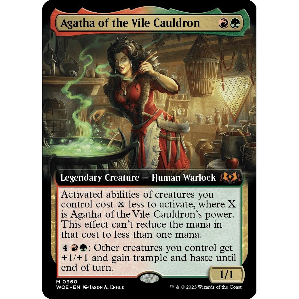 Image for Agatha of the Vile Cauldron (Extended Art) (360) (WOE) - Magic: The Gathering