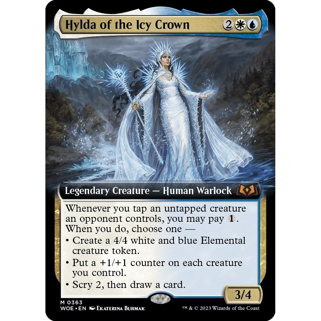 Image for Hylda of the Icy Crown (Extended Art) (363) (WOE) - Magic: The Gathering