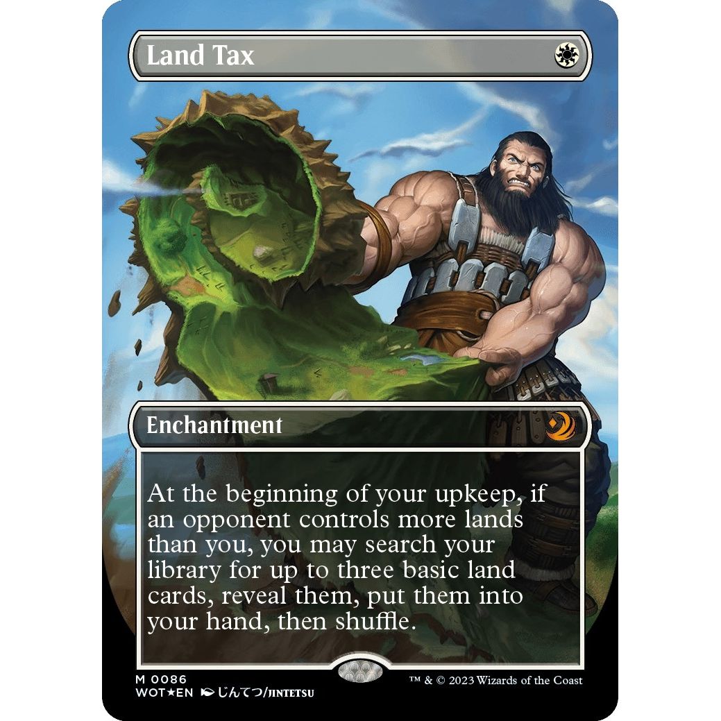 Image for Land Tax (Anime Borderless) (Confetti Foil) (86) (WOT) - Magic: The Gathering