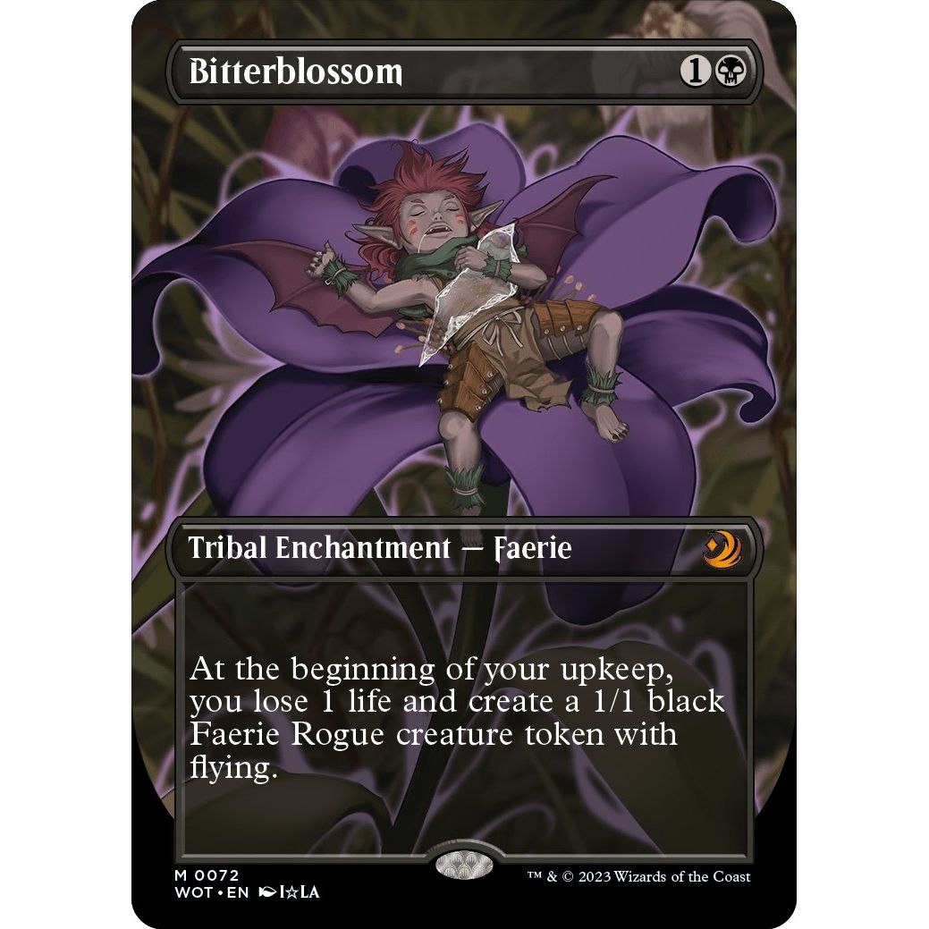 Image for Bitterblossom (Anime Borderless) (72) (WOT) - Magic: The Gathering