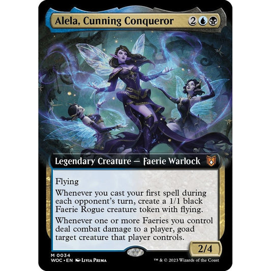 Image for Alela, Cunning Conqueror (Extended Art) (34) (WOC) - Magic: The Gathering