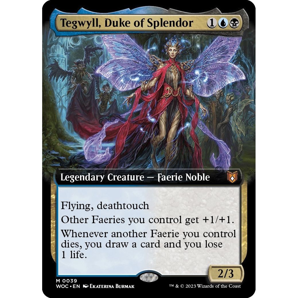 Image for Tegwyll, Duke of Splendor (Extended Art) (39) (WOC) - Magic: The Gathering