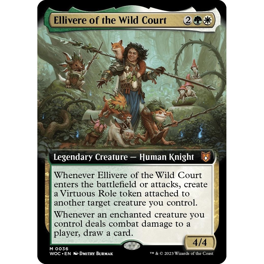 Image for Ellivere of the Wild Court (Extended Art) (36) (WOC) - Magic: The Gathering