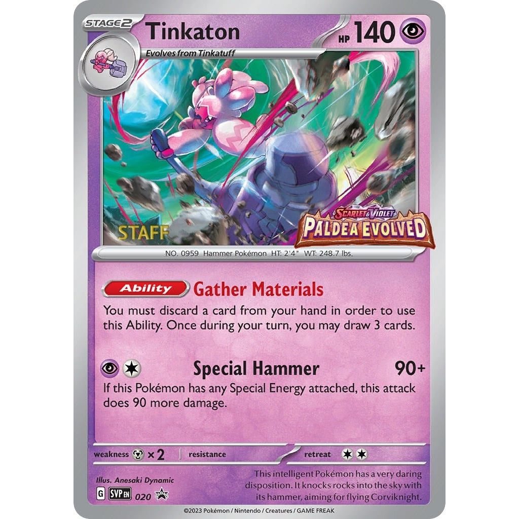 Image for Tinkaton - 020 (Prerelease) [Staff] (020) (SVP) - Pokemon