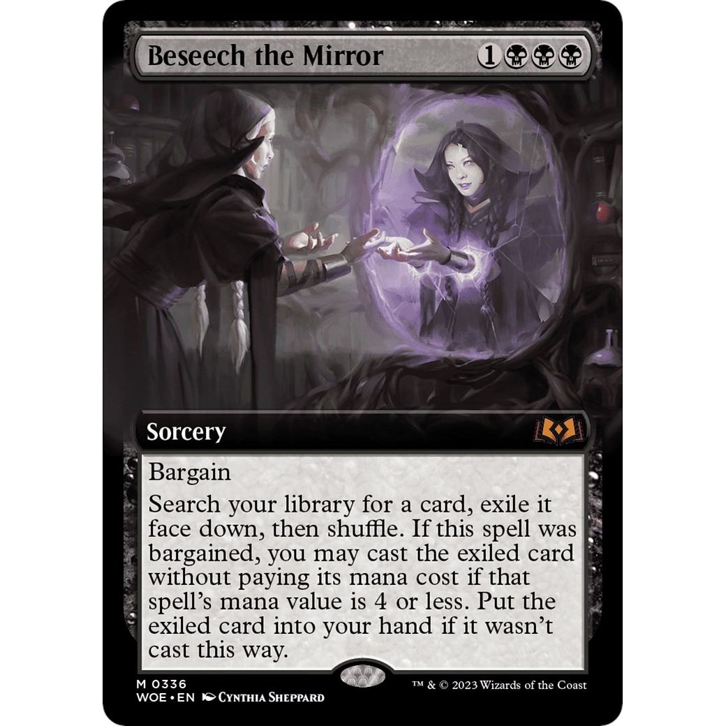 Image for Beseech the Mirror (Extended Art) (336) (WOE) - Magic: The Gathering