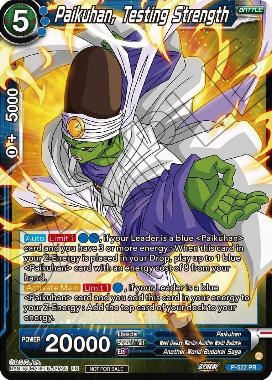 Image for Paikuhan, Testing Strength (Zenkai Series Tournament Pack Vol.5) (P-522) (TPR) - Dragon Ball Super: Masters