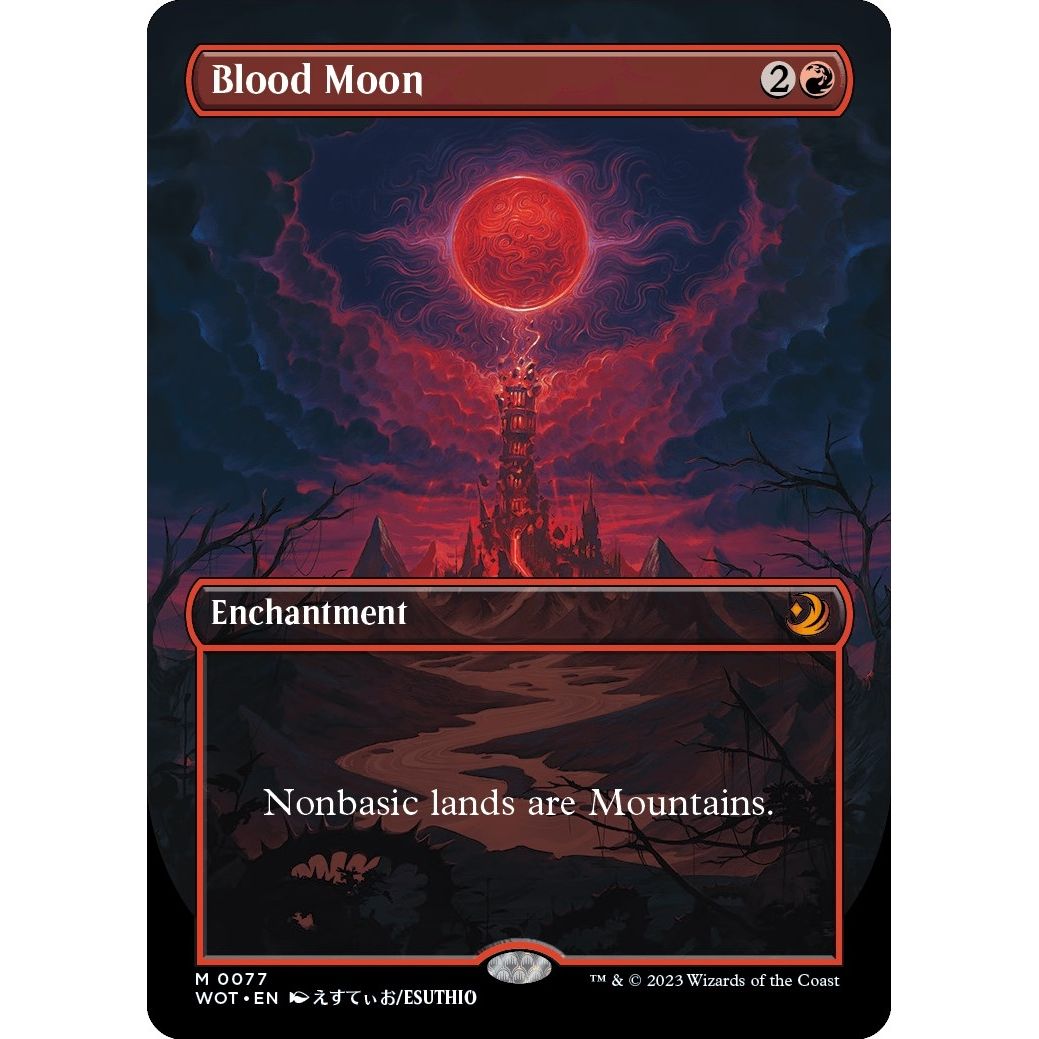 Image for Blood Moon (Anime Borderless) (77) (WOT) - Magic: The Gathering