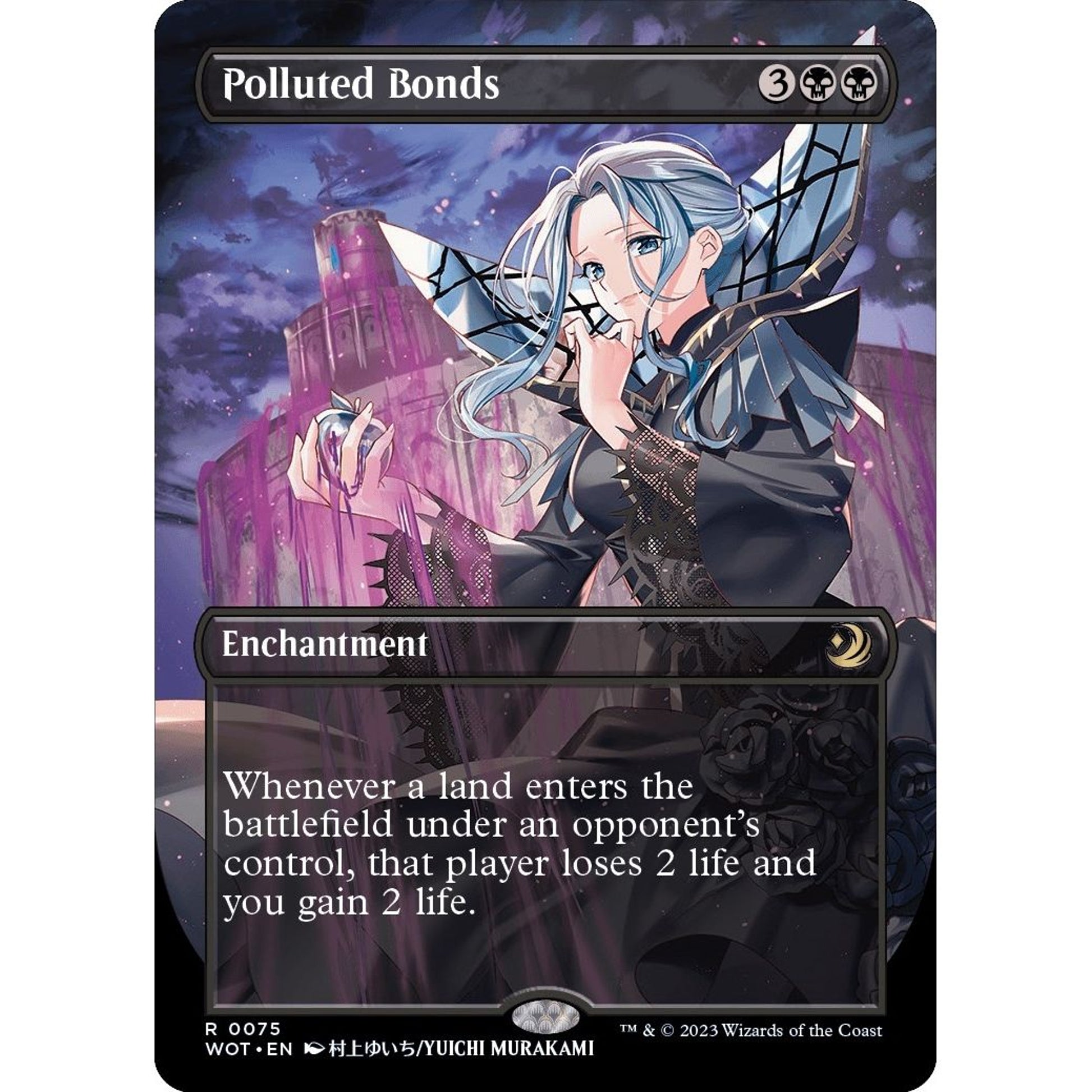 Image for Polluted Bonds (Anime Borderless) (75) (WOT) - Magic: The Gathering