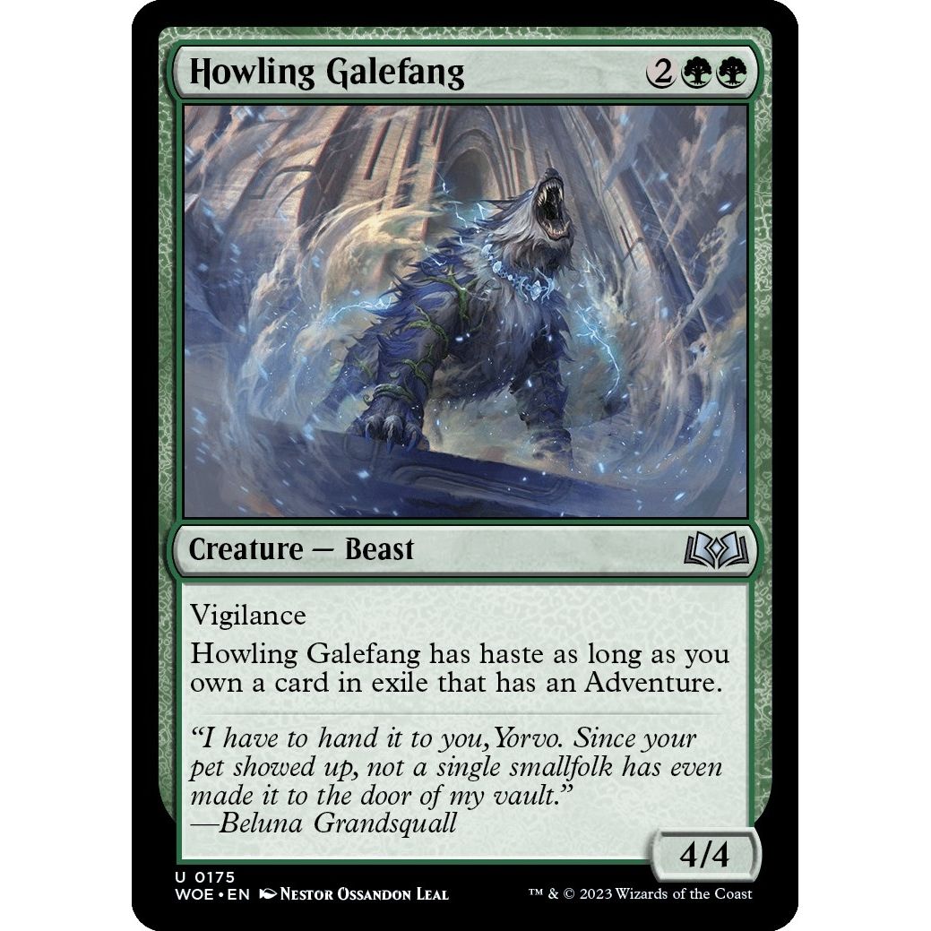 Image for Howling Galefang (175) (WOE) - Magic: The Gathering