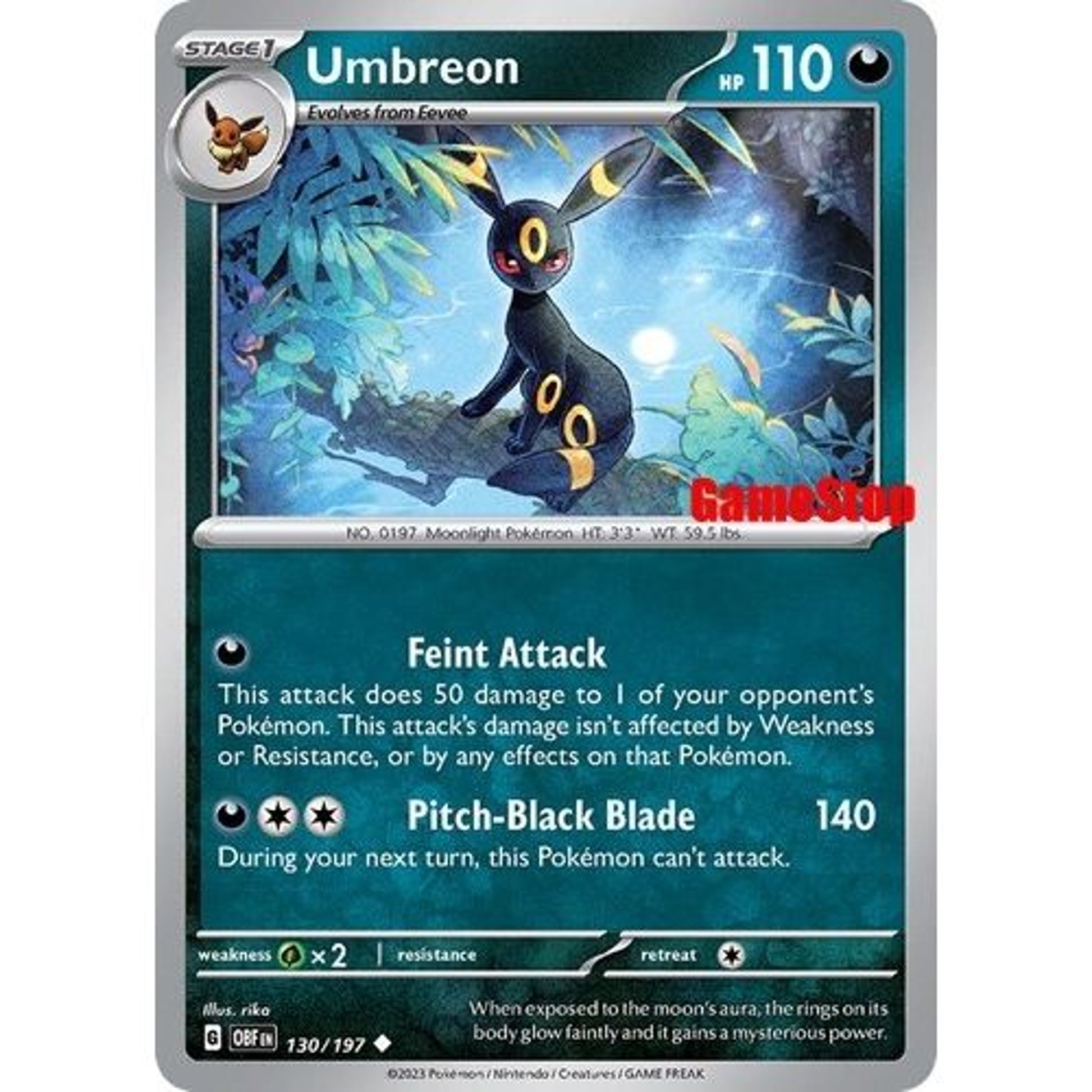Image for Umbreon - 130/197 (GameStop Exclusive) (130/197) (MCAP) - Pokemon
