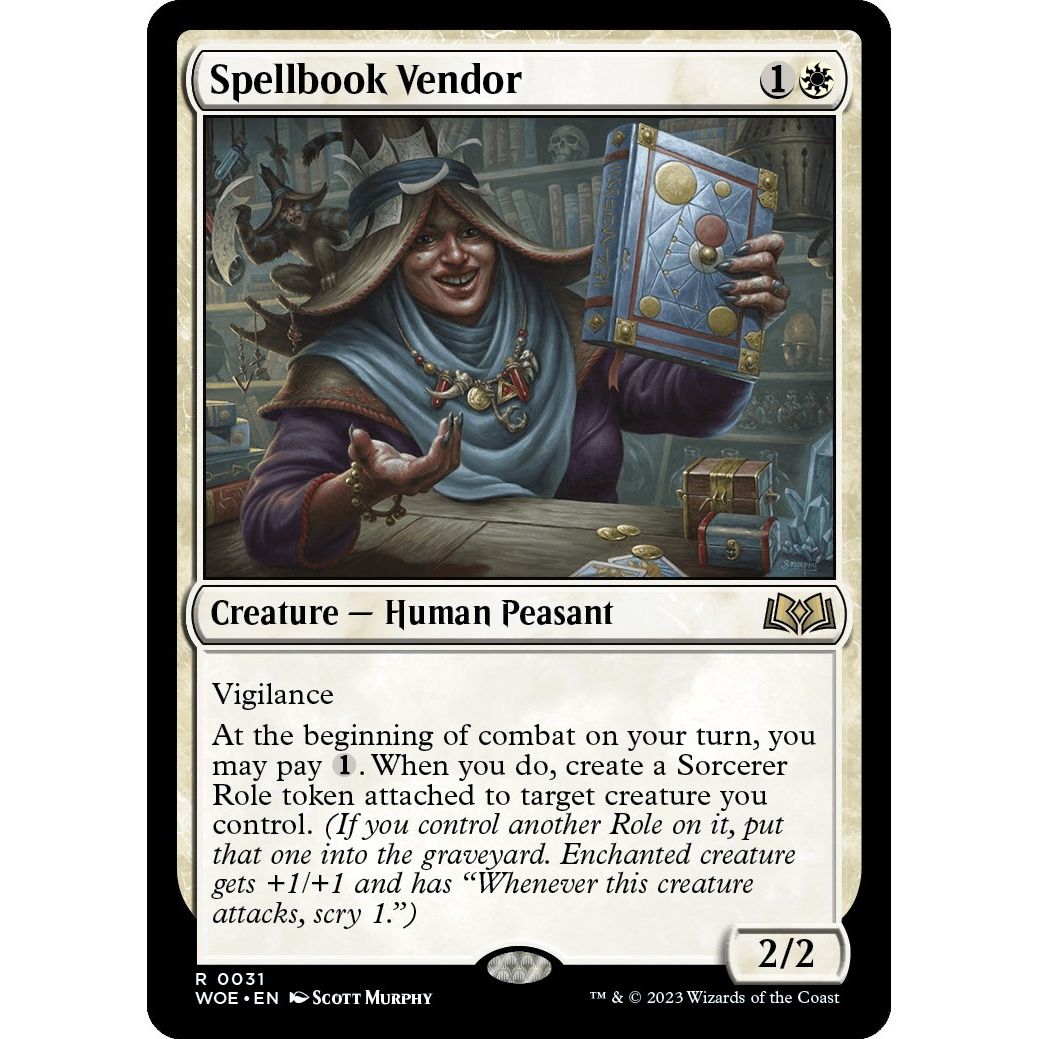 Image for Spellbook Vendor (31) (WOE) - Magic: The Gathering