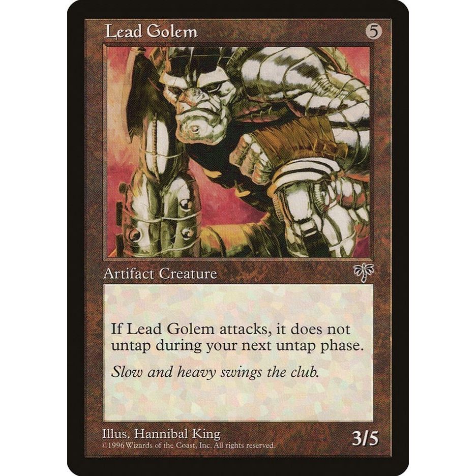 Image for Lead Golem (MIR) - Magic: The Gathering