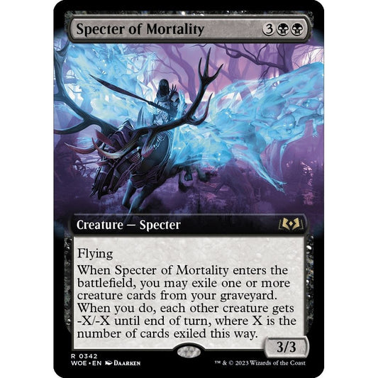 Image for Specter of Mortality (Extended Art) (342) (WOE) - Magic: The Gathering