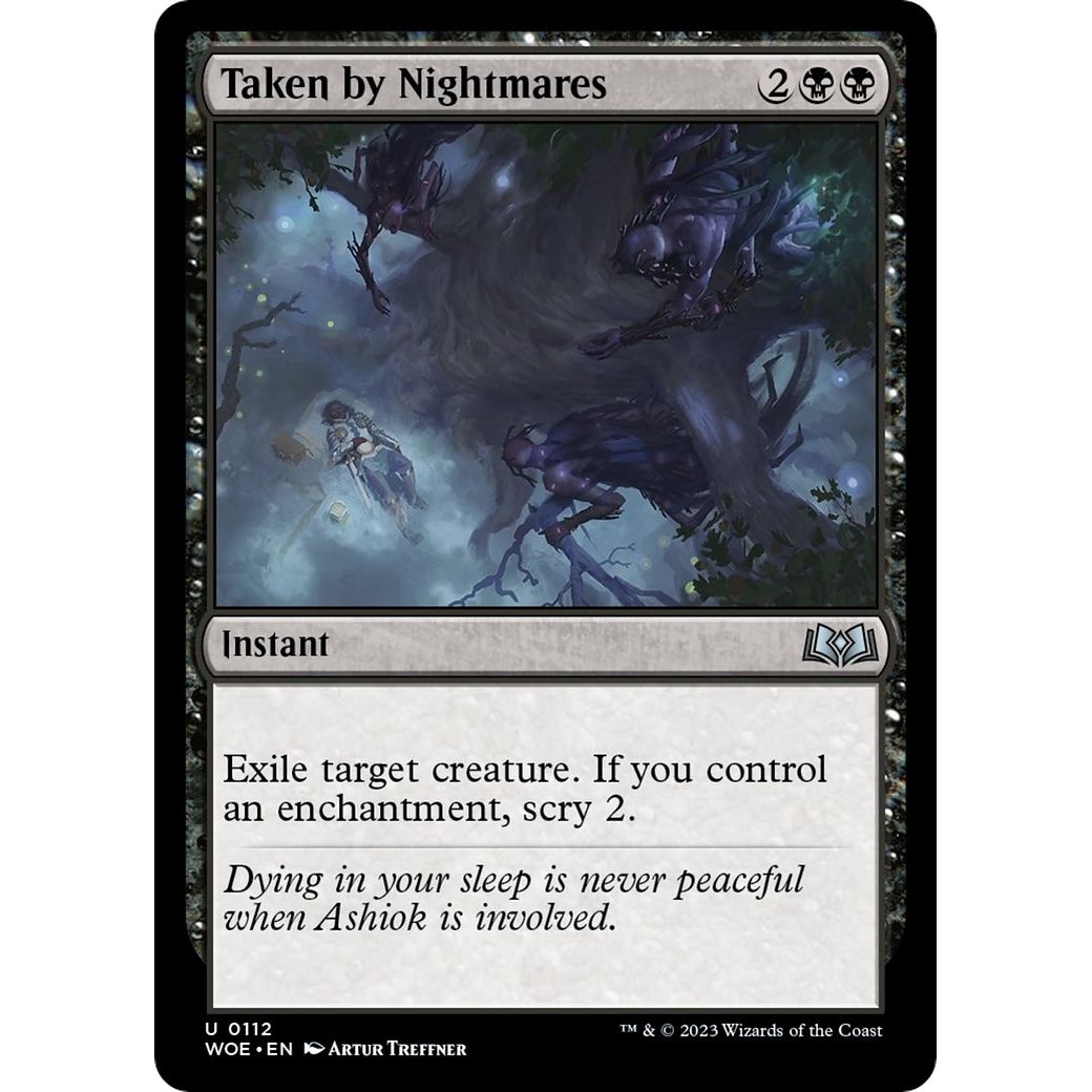 Image for Taken by Nightmares (112) (WOE) - Magic: The Gathering