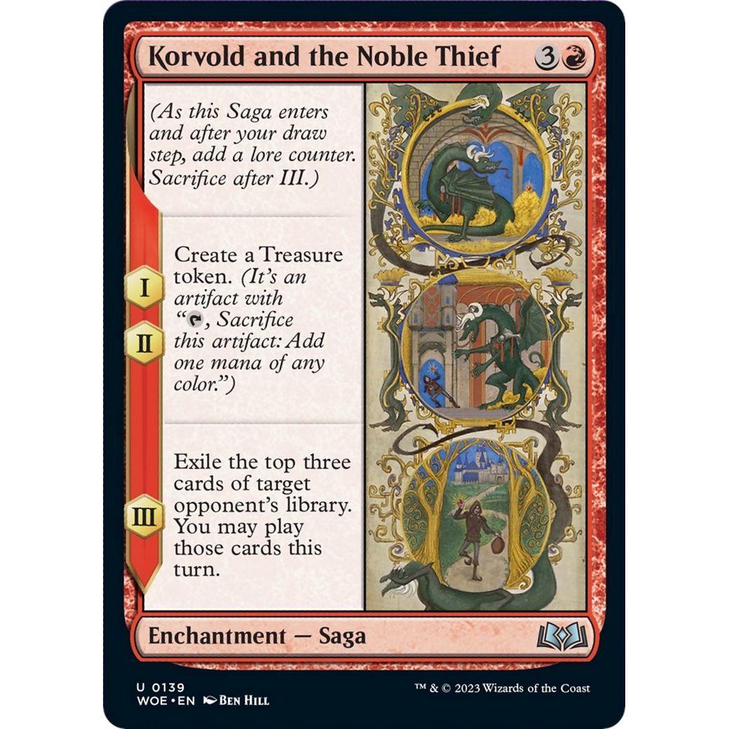 Image for Korvold and the Noble Thief (139) (WOE) - Magic: The Gathering