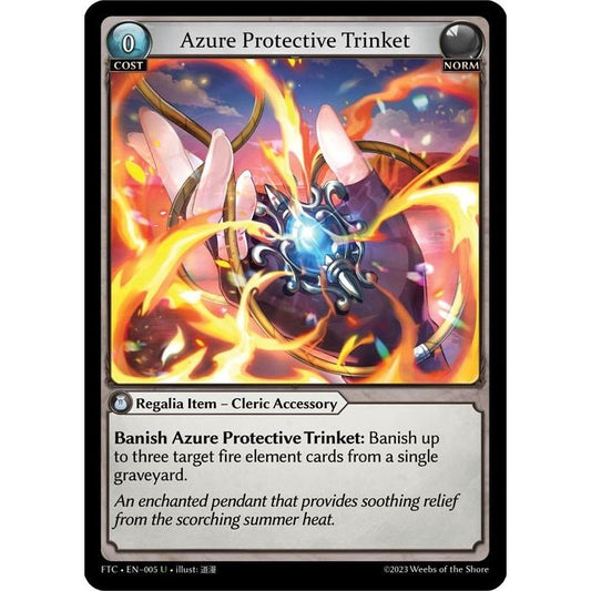 Image for Azure Protective Trinket (005) (FTC) - Grand Archive TCG