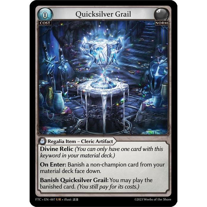 Image for Quicksilver Grail (007) (007) (FTC) - Grand Archive TCG