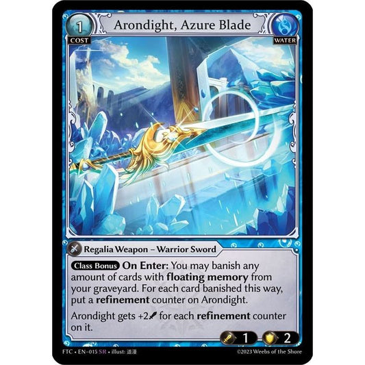 Image for Arondight, Azure Blade (015) (FTC) - Grand Archive TCG