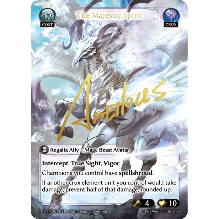 Image for The Majestic Spirit (CSR) (023) (FTC) - Grand Archive TCG