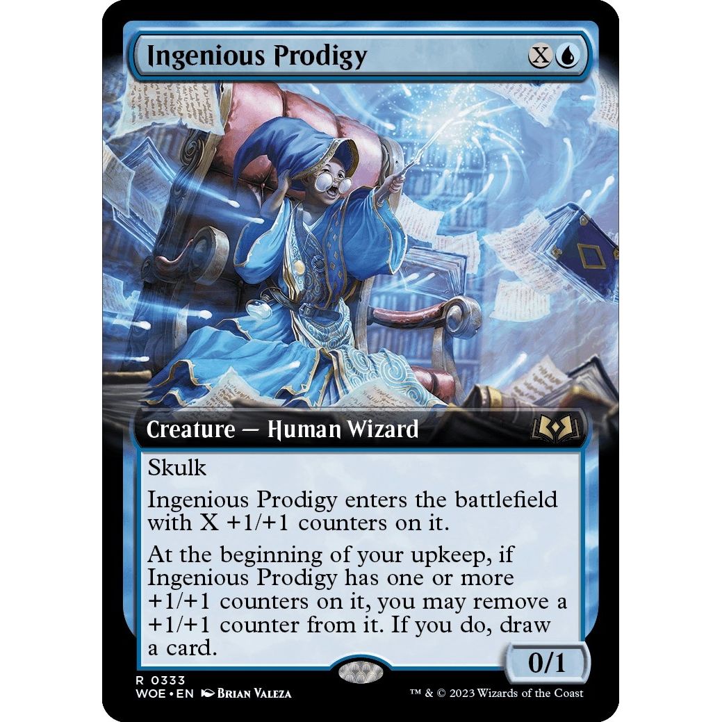 Image for Ingenious Prodigy (Extended Art) (333) (WOE) - Magic: The Gathering