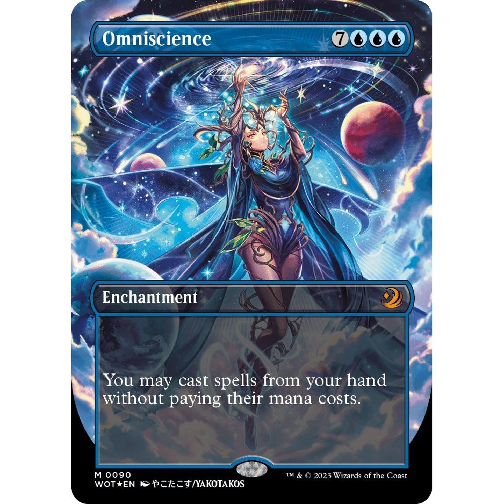 Image for Omniscience (Anime Borderless) (Confetti Foil) (90) (WOT) - Magic: The Gathering