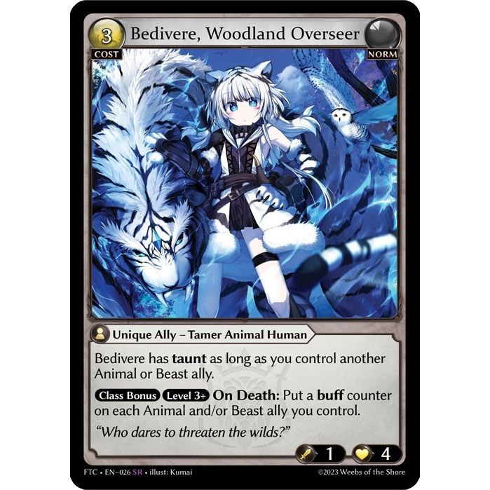 Image for Bedivere, Woodland Overseer (026) (FTC) - Grand Archive TCG