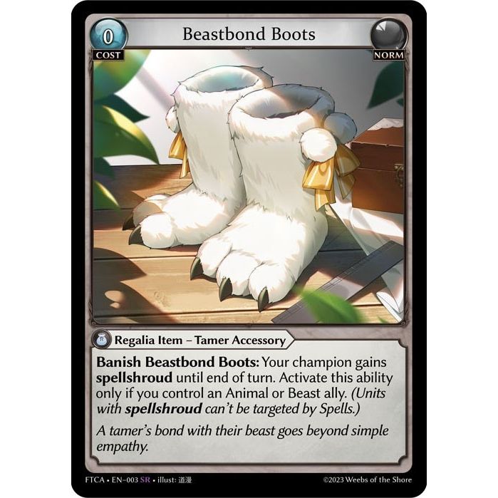 Image for Beastbond Boots (003) (FTC) - Grand Archive TCG