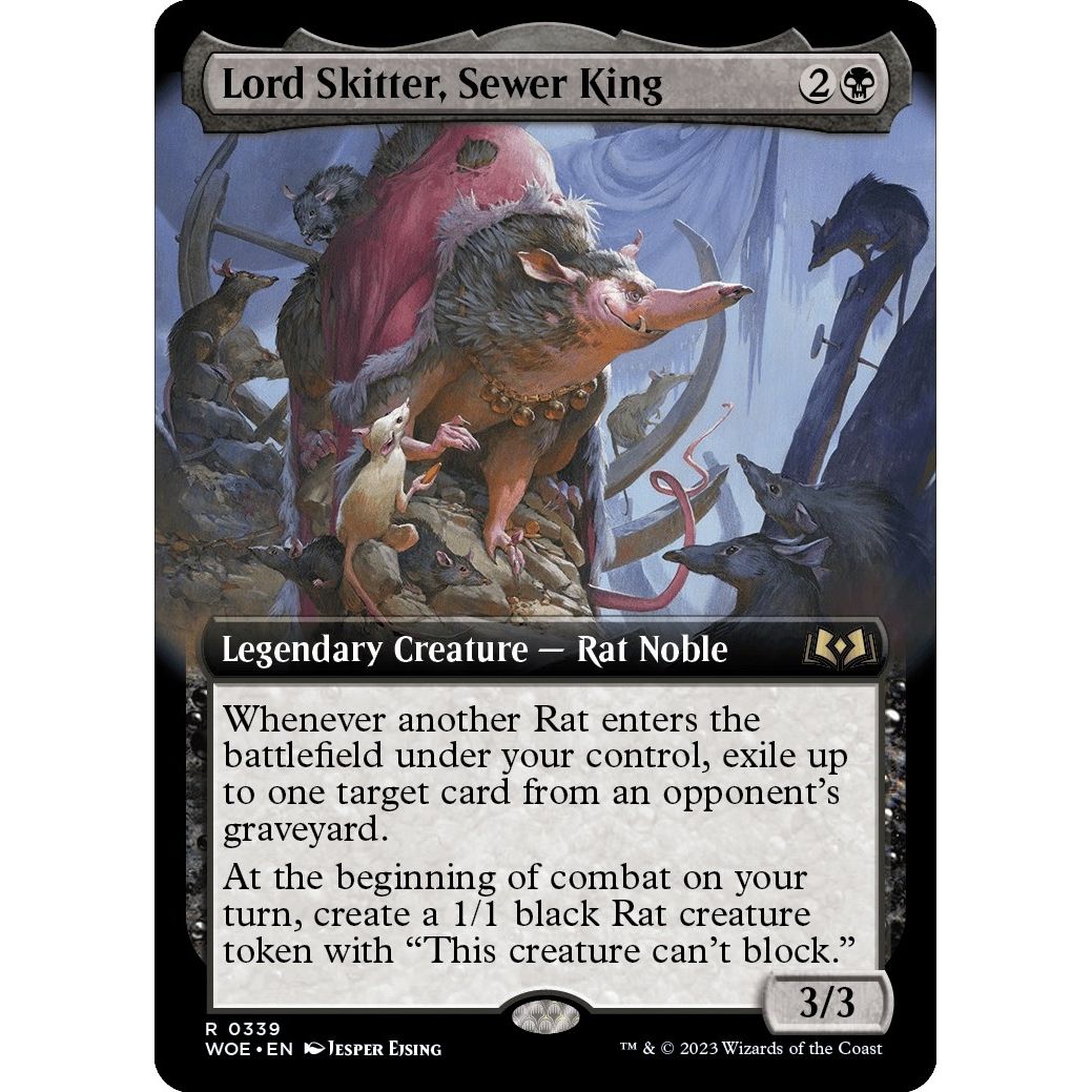 Image for Lord Skitter, Sewer King (Extended Art) (339) (WOE) - Magic: The Gathering