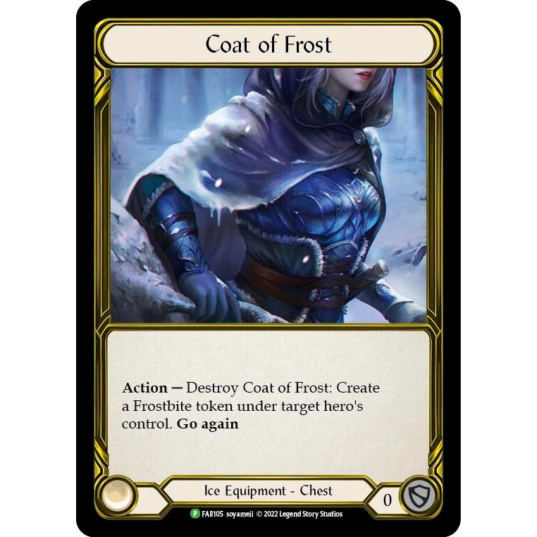 Image for Coat of Frost (Golden) - FAB105 (FAB105) (PR) - Flesh and Blood TCG