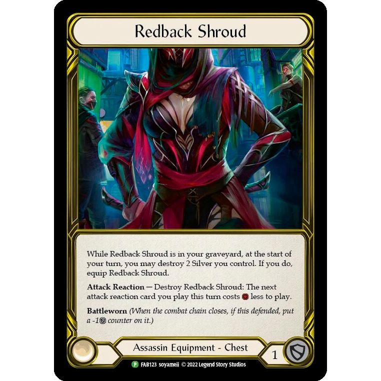Image for Redback Shroud (Golden) - FAB123 (FAB123) (PR) - Flesh and Blood TCG