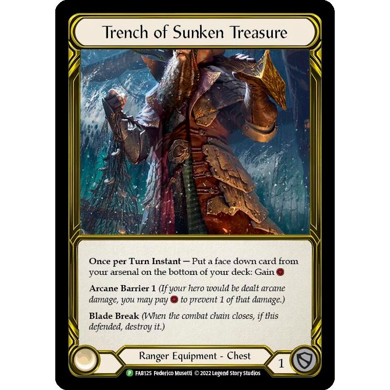 Image for Trench of Sunken Treasure (Golden) - FAB125 (FAB125) (PR) - Flesh and Blood TCG