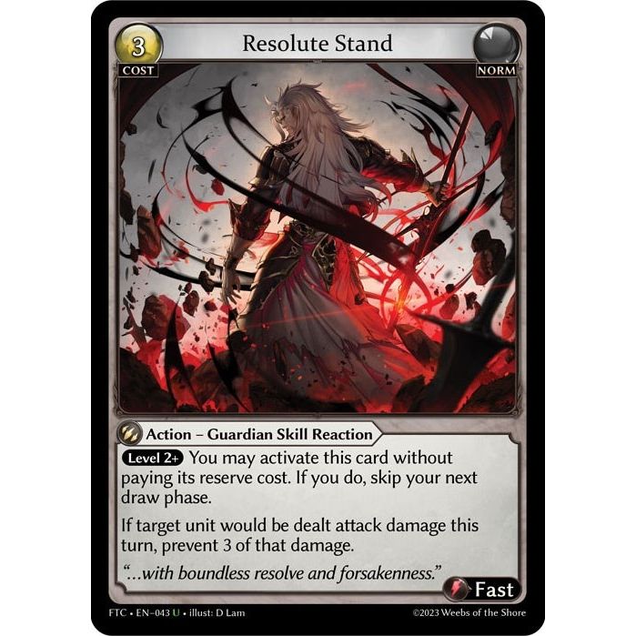 Image for Resolute Stand (043) (FTC) - Grand Archive TCG